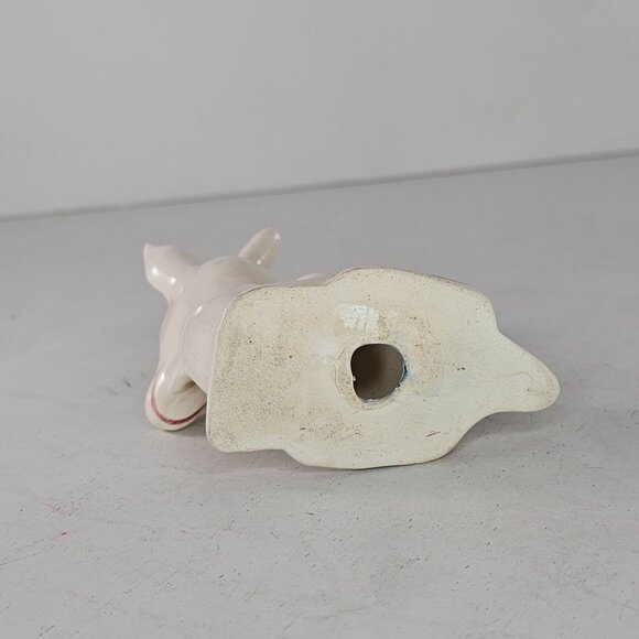 Vintage Ceramic Goat Figurine Lying Down Japan - Picture 6 of 9